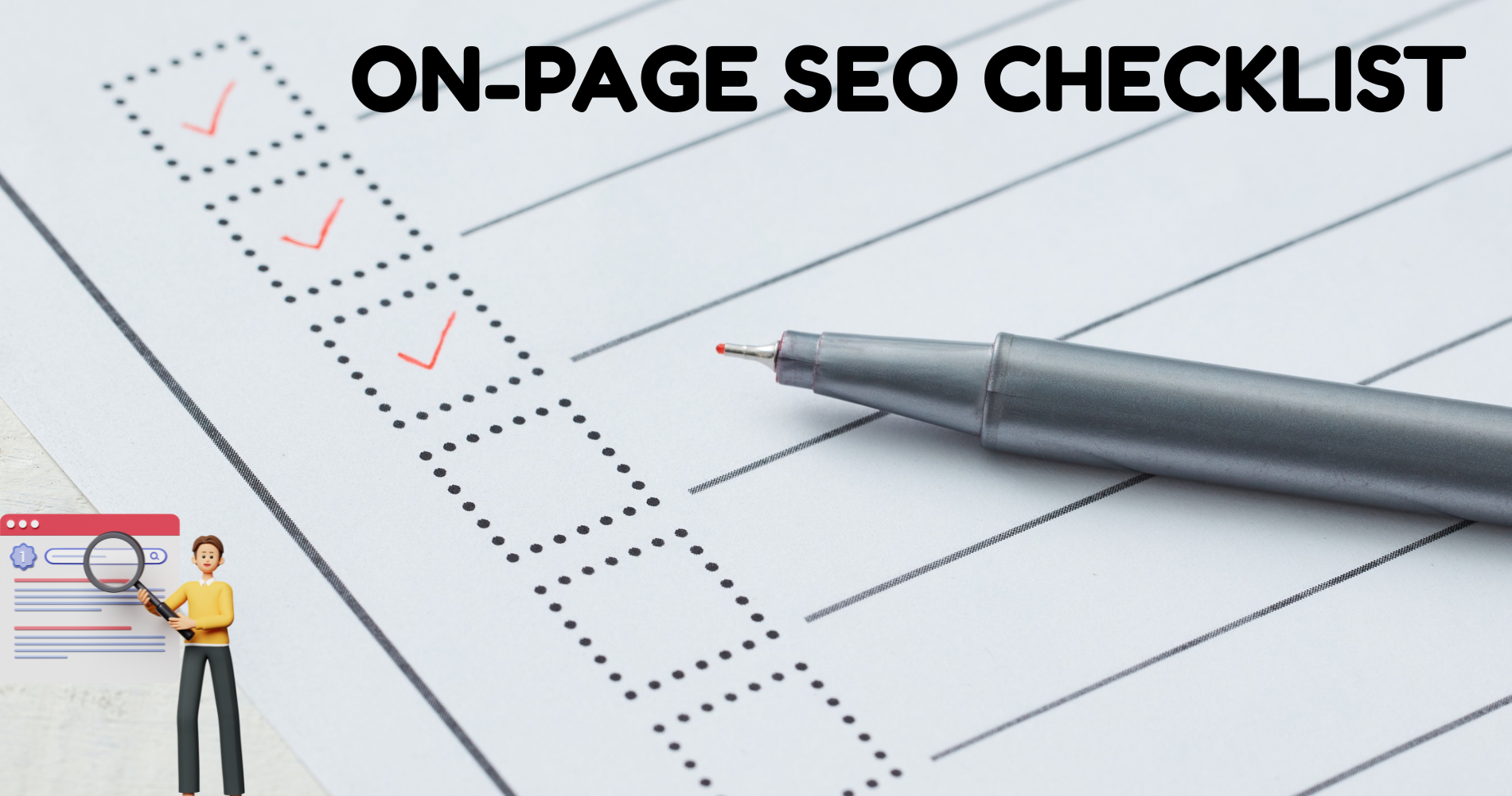 Checklist for on-page SEO tasks